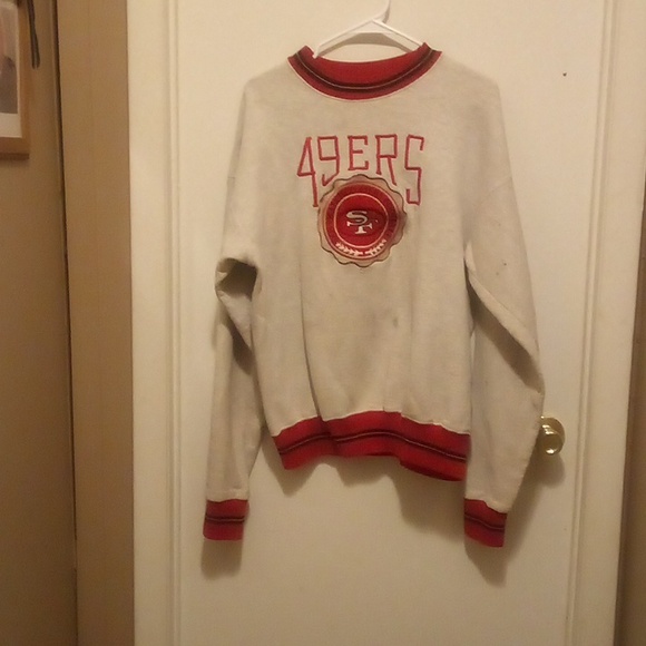 Legends Other - 49ers White Sweatshirt with Red Accents
